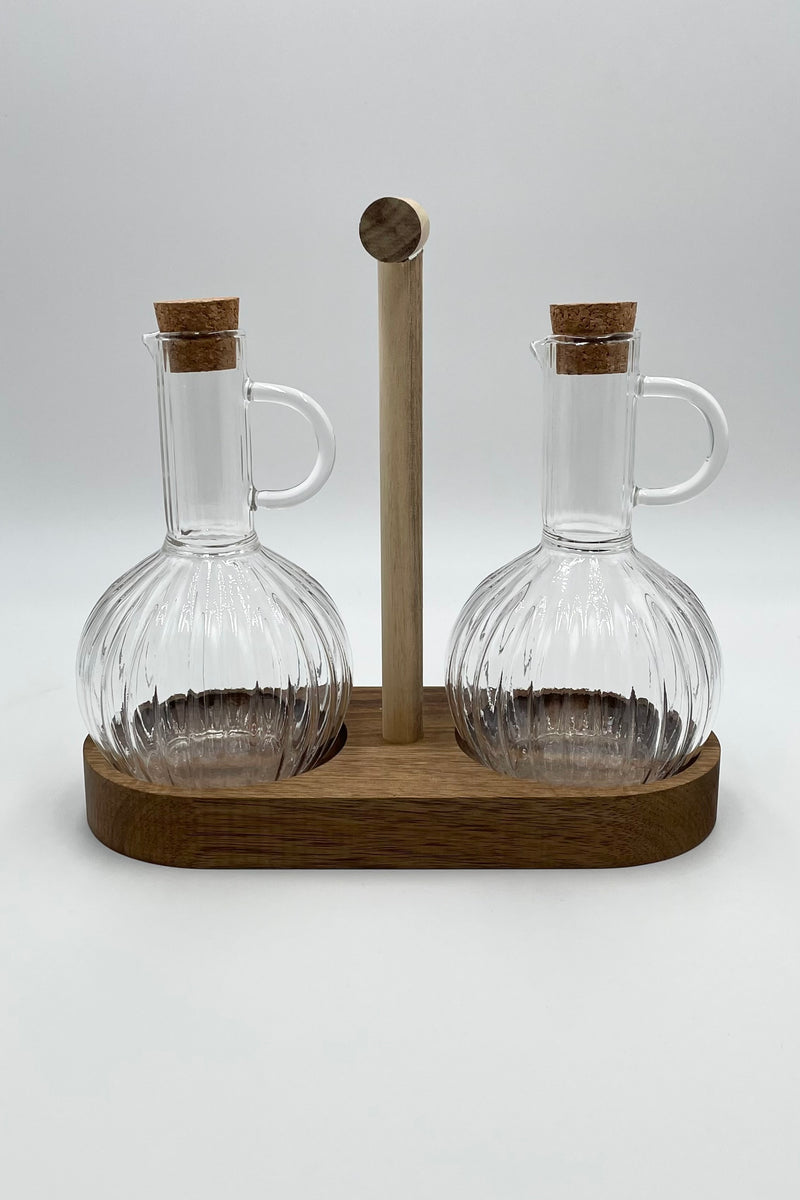 Twins Öl-Essigbehälter 2-teilig mit Stand