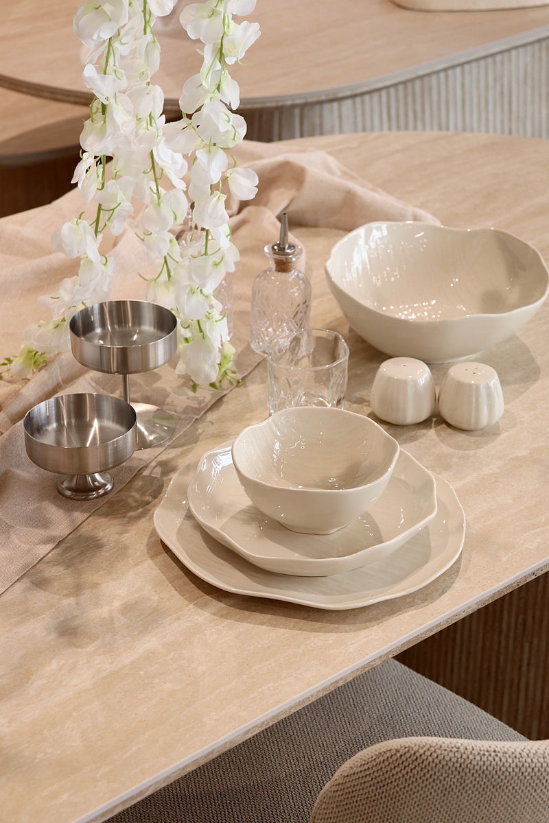 Cermico Beige 27 teiliges Tafelservice für 6 Personen