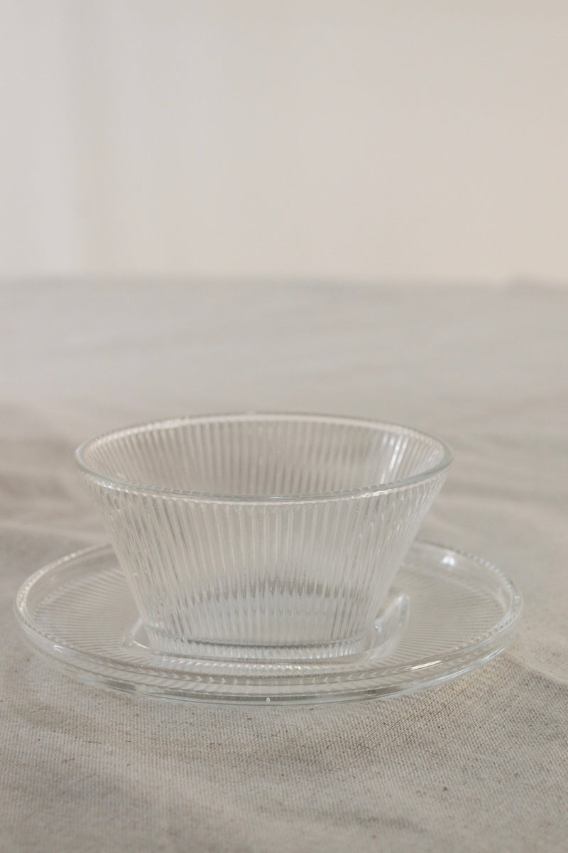 12-teilig Ripple Dessert/- Snackschalen + Untersetzer