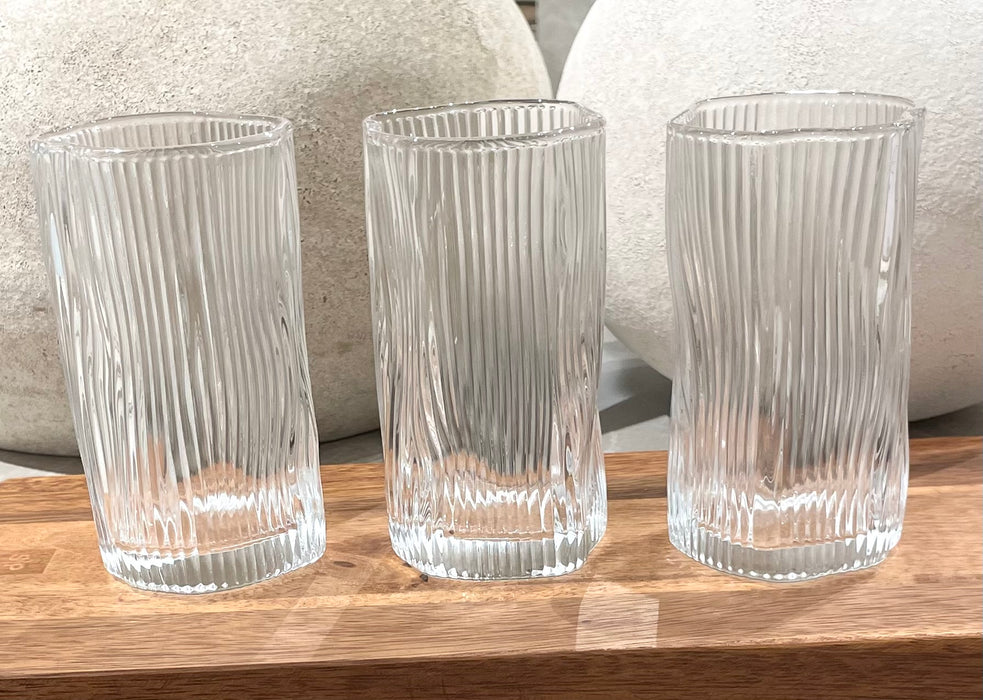 Wave Ripple Long Trinkglas 6er Set