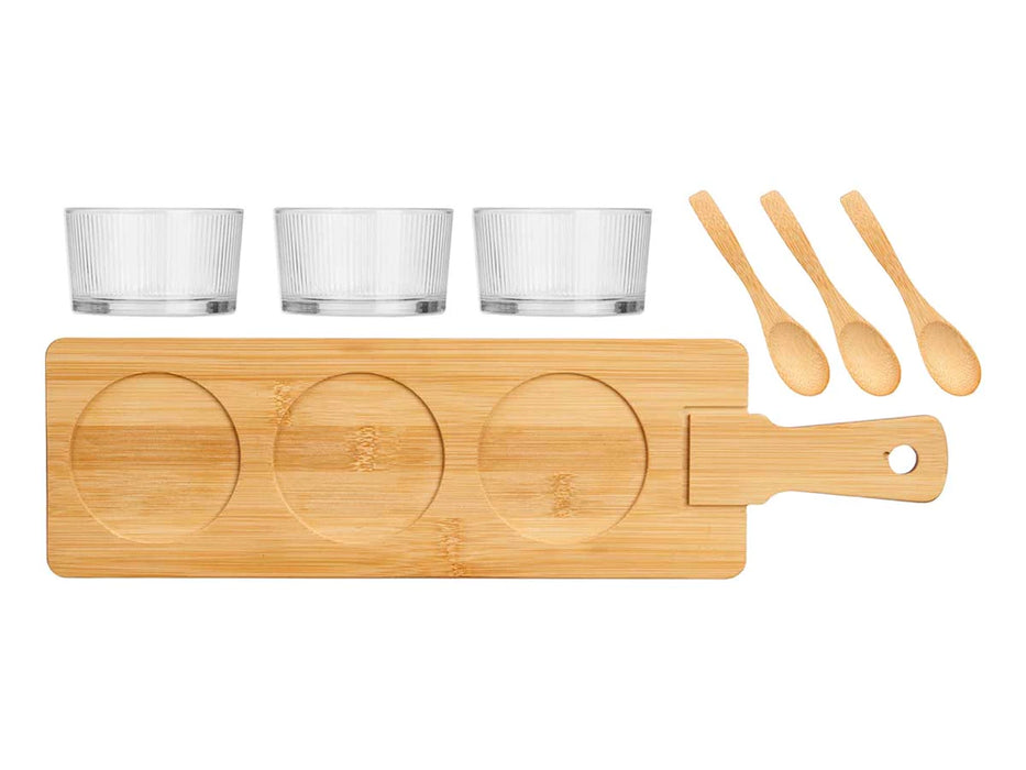 Tapas Set mit Glasschüssel 9 teilig