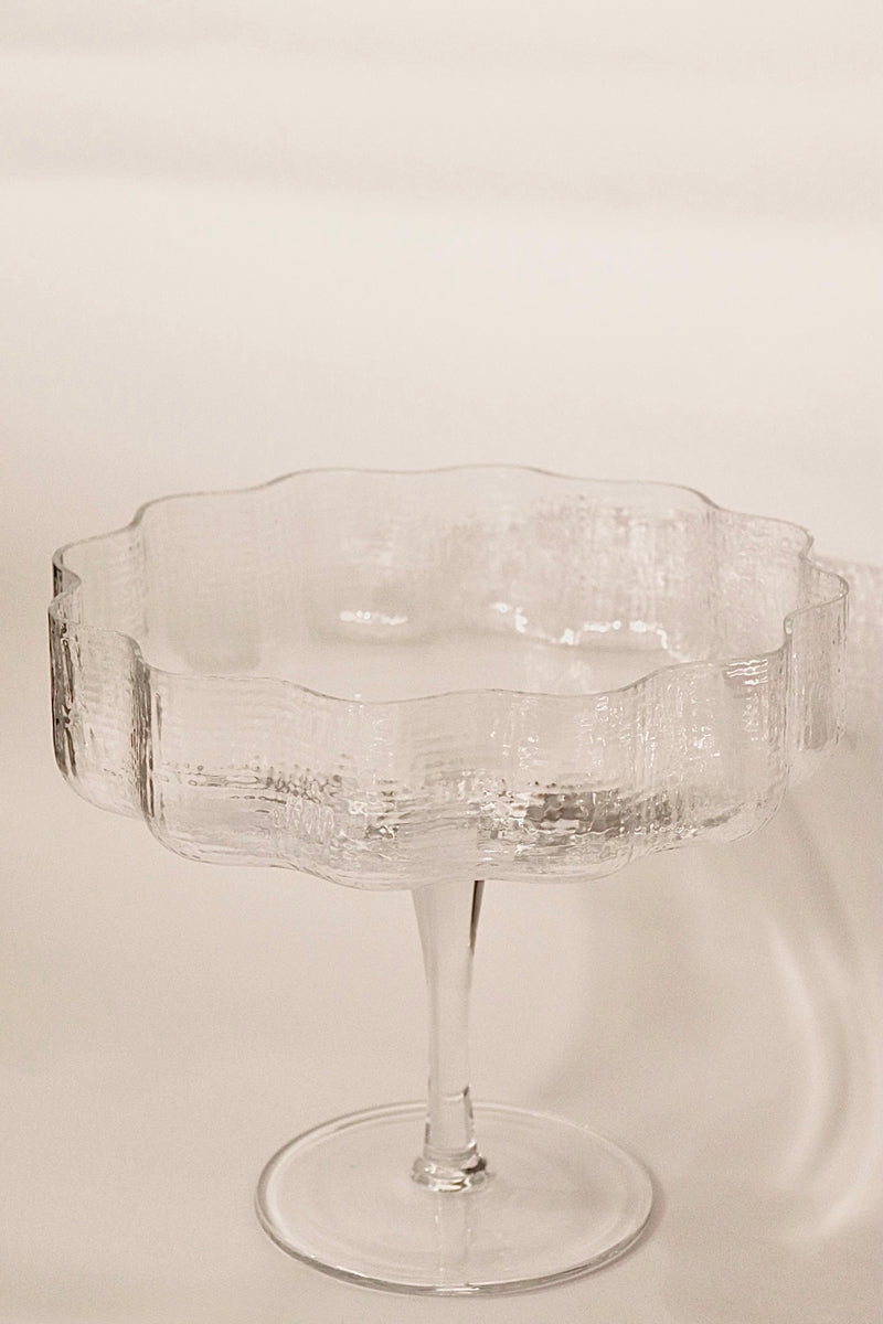 Glas Servierschale auf Fuß Höhe 20cm