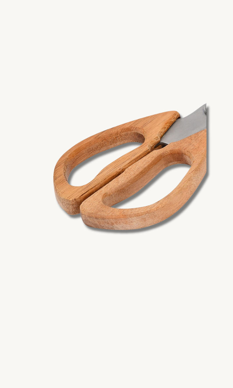 Küchenschere mit Akazie Griff
