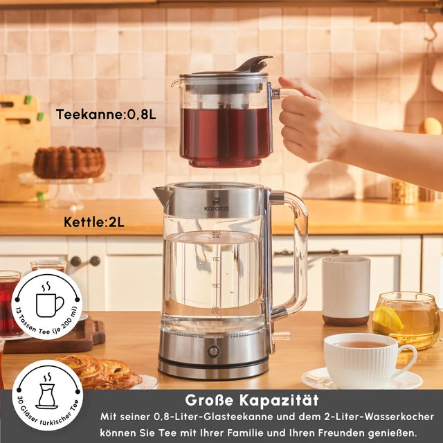 Karaca Luma Glas Teekocher
