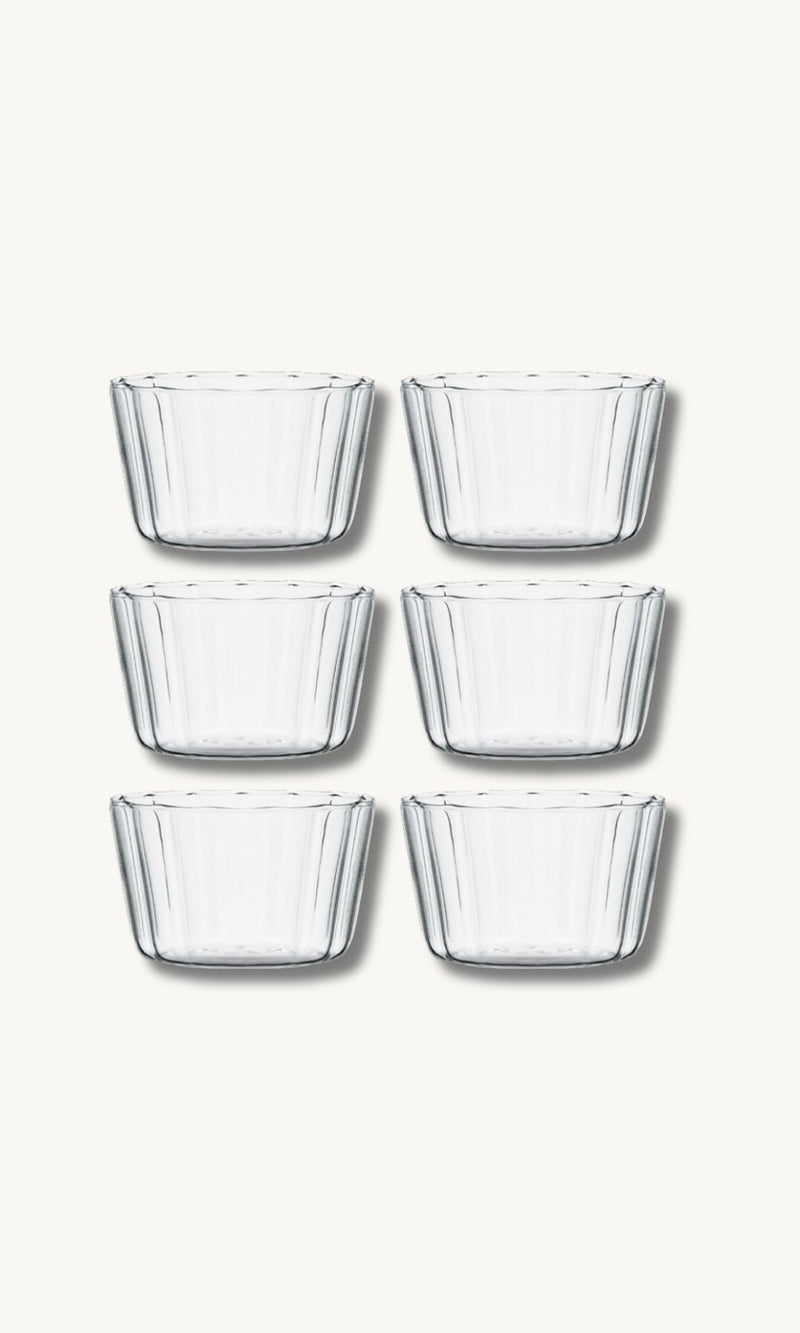 6er Linea Glasschüssel Set 10,5cm