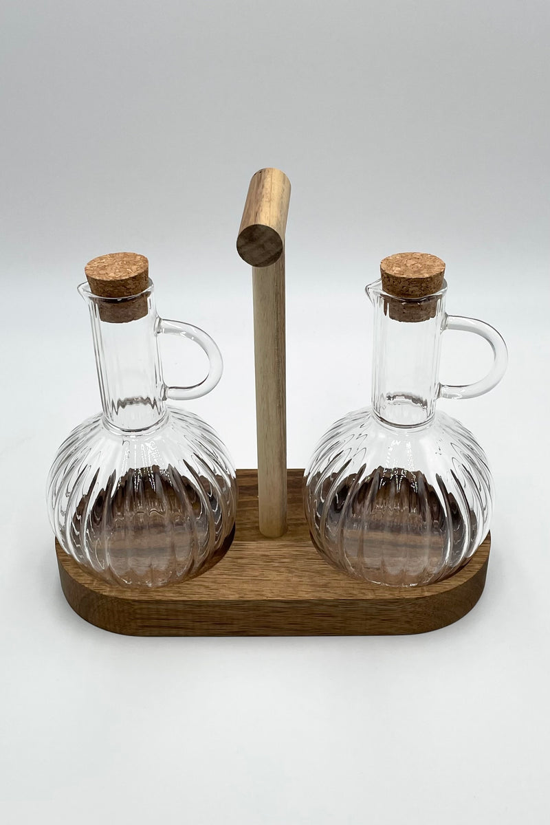 Twins Öl-Essigbehälter 2-teilig mit Stand