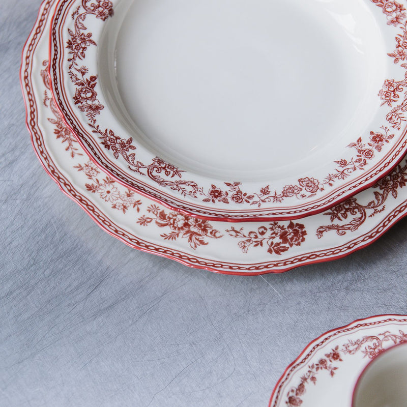 Burgundy Cyril Tiefer Teller 23cm