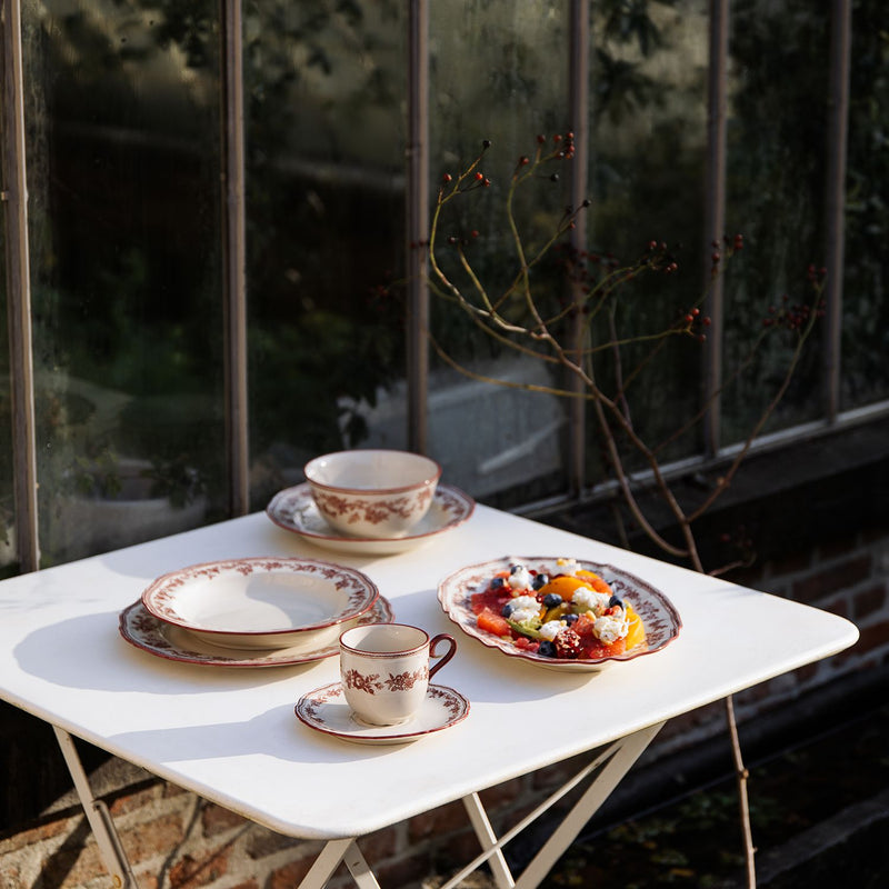 Burgundy Cyril Tiefer Teller 23cm