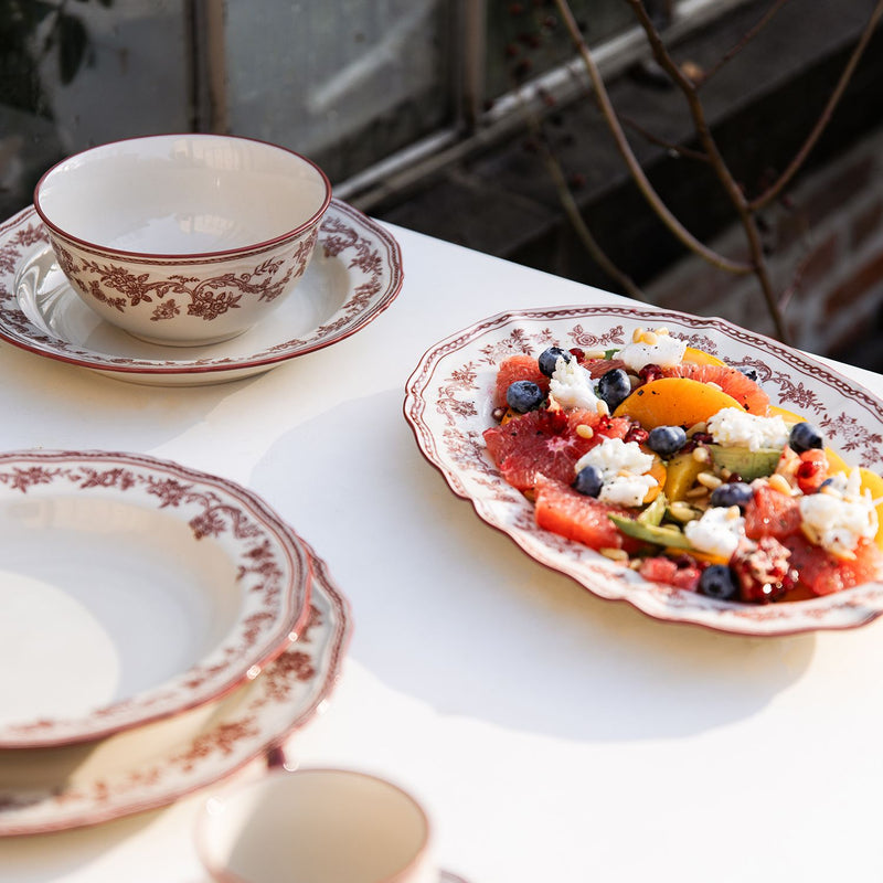 Burgundy Cyril Tiefer Teller 23cm