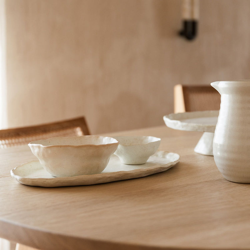 Beige Nomad Servierschale 39x23,5cm