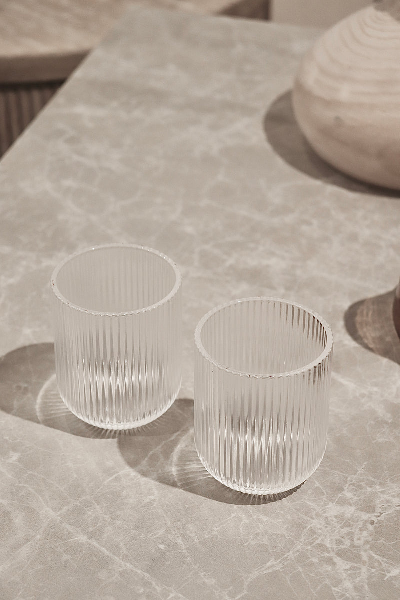 Striped Short Trinkglas 6er Set