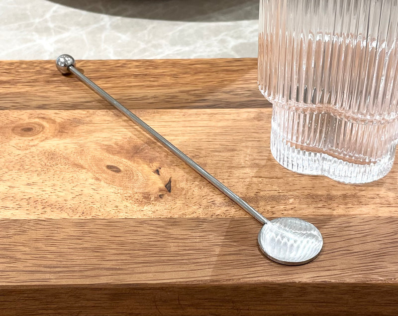 6 Stück Lattelöffel Silber