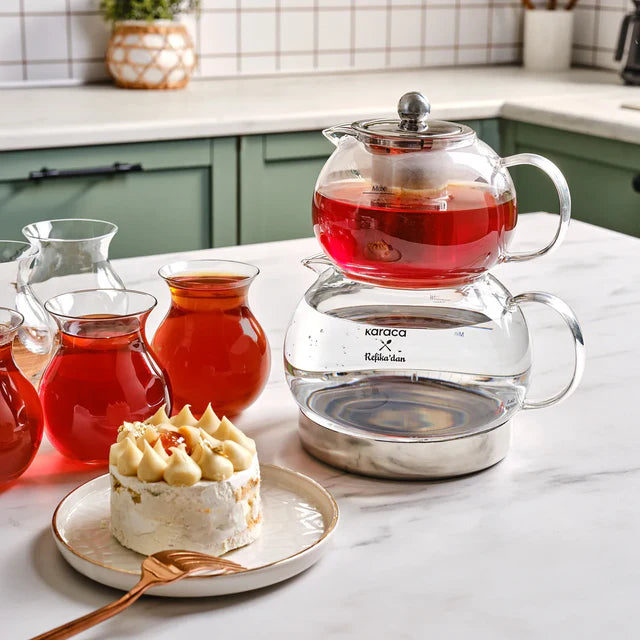 Karaca x Refika Gönlübol Glas Teekanne