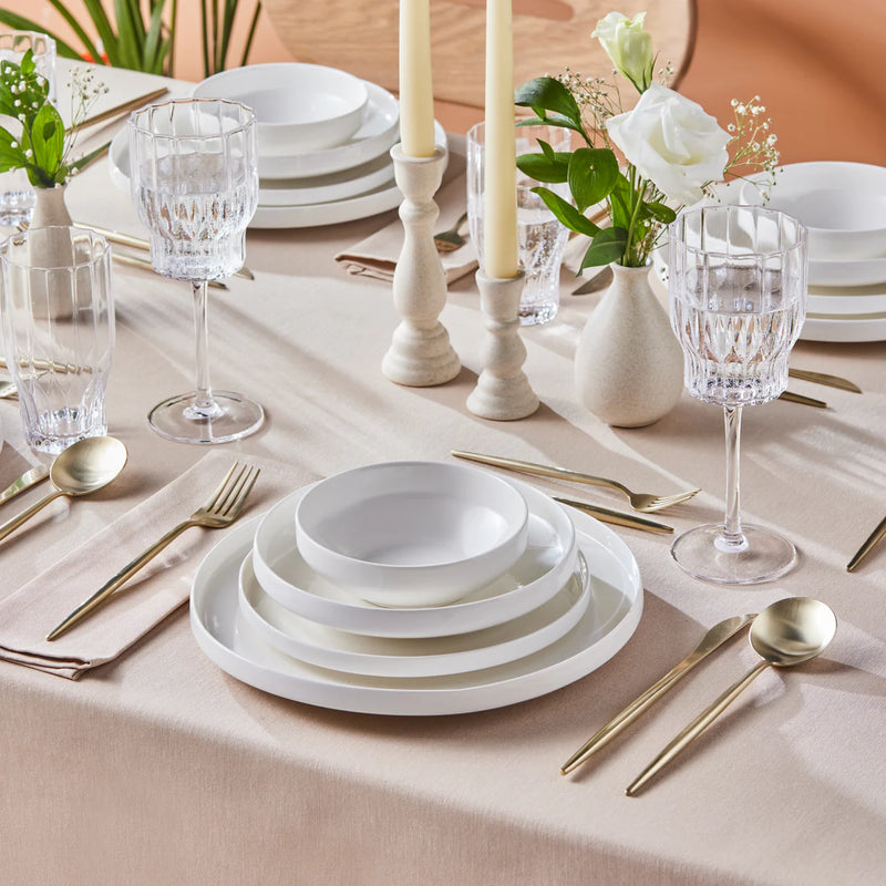 Karaca New Saturn Weiss 24 teiliges Tafelservice für 6 Personen