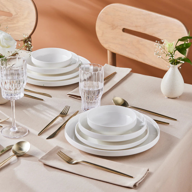 Karaca New Saturn Weiss 24 teiliges Tafelservice für 6 Personen