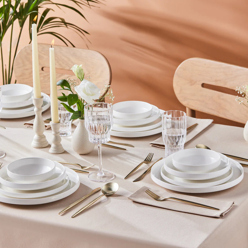 Karaca New Saturn Weiss 24 teiliges Tafelservice für 6 Personen