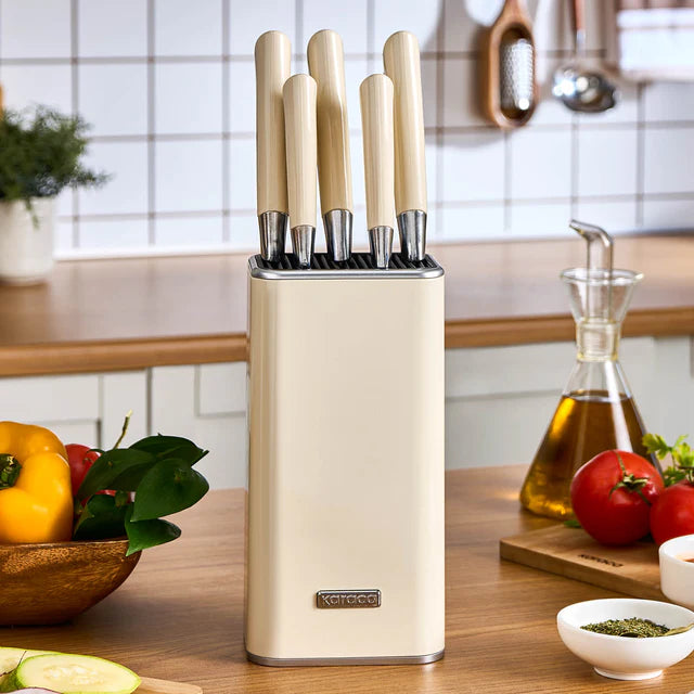 Karaca Mastersharp Creme Messerset 6 teilig