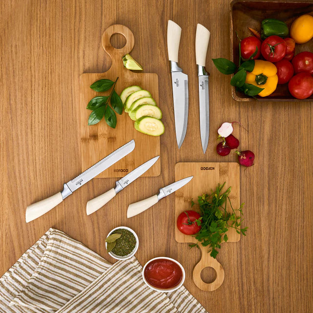 Karaca Mastersharp Creme Messerset 6 teilig