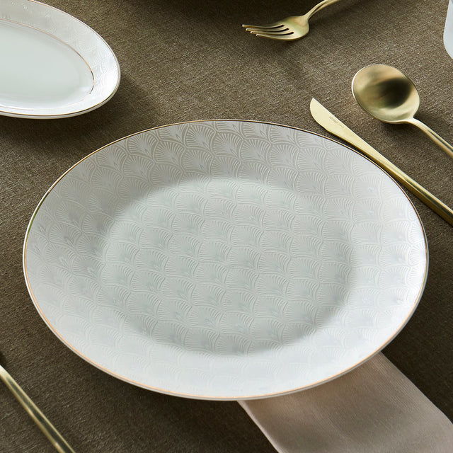 Karaca Elegance Bone Mandarin Gold 53 teiliges Tafelservice für 12 Personen