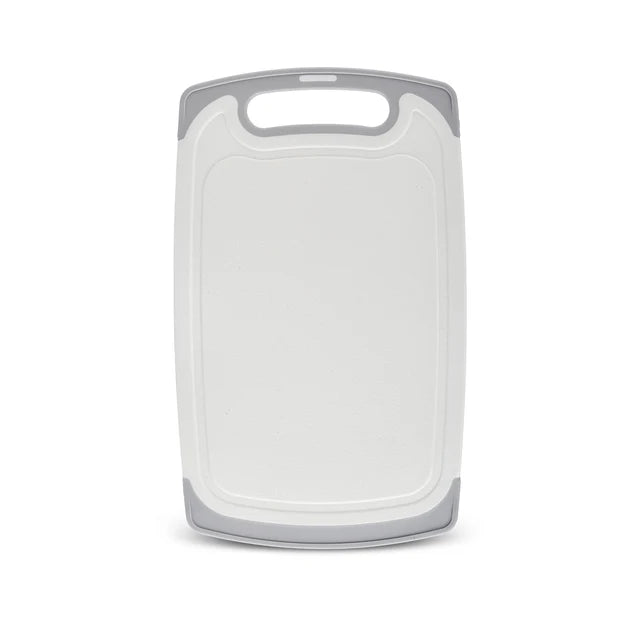 Karaca Massimo Line Messerset + Servierbesteck und Schneidebrett Creme