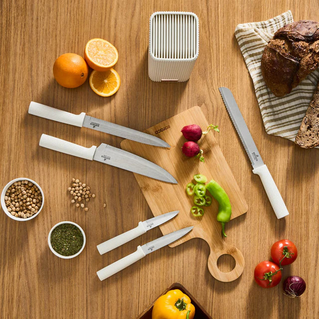 Karaca Massimo Line Messerset 6 teilig Creme