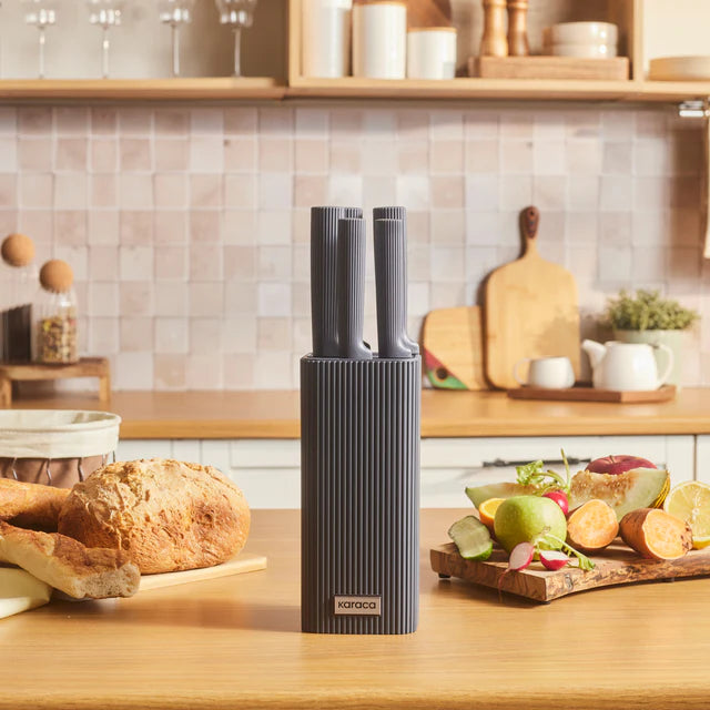 Karaca Massimo Line Messerset 6 teilig Grau