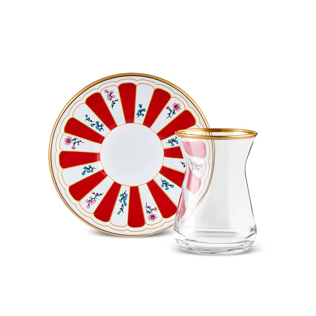 Karaca Bursa Teegläserset 12 teilig für 6 Personen