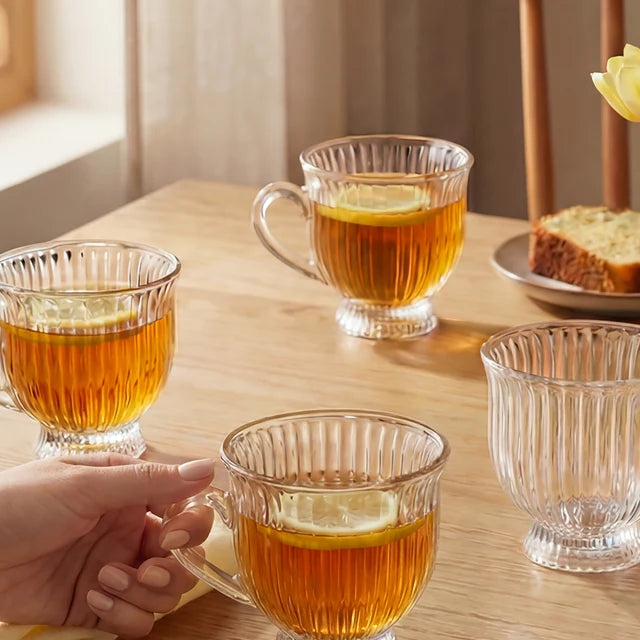 Karaca Hera Teegläser mit Henkel 6er Set 200ml
