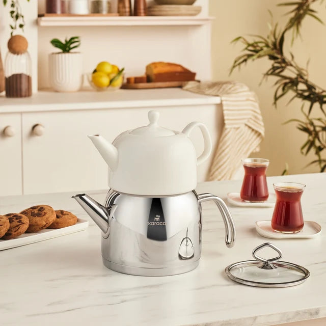 Karaca Porcelinox Teekanne Set