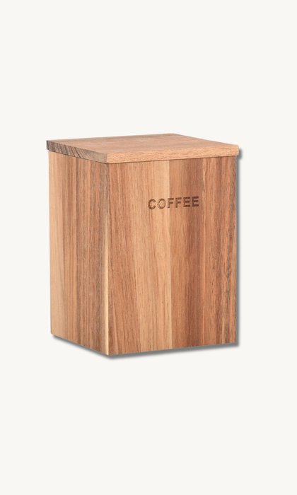 Coffee Vorratdose aus Akazie 14cm