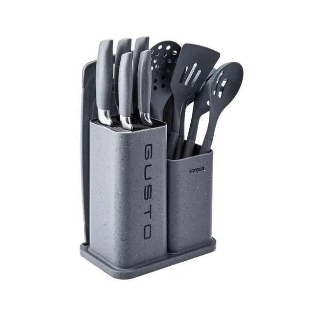 Karaca Gusto Grey Knife and Service Set, 12 pieces