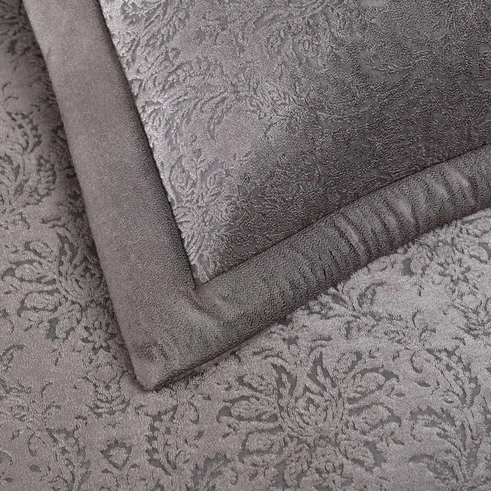 Karaca Home Benjamin Grau Tagesdecke & Bettwäsche Set 10 teilig