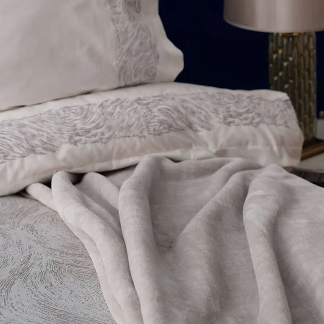 Karaca Home Lyra Silber Tagesdecke & Bettwäsche Set 8 teilig