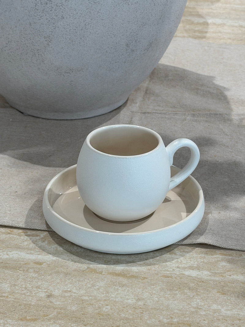 Nordic Beige Kaffeetassenset 12-teilig für 6 Personen