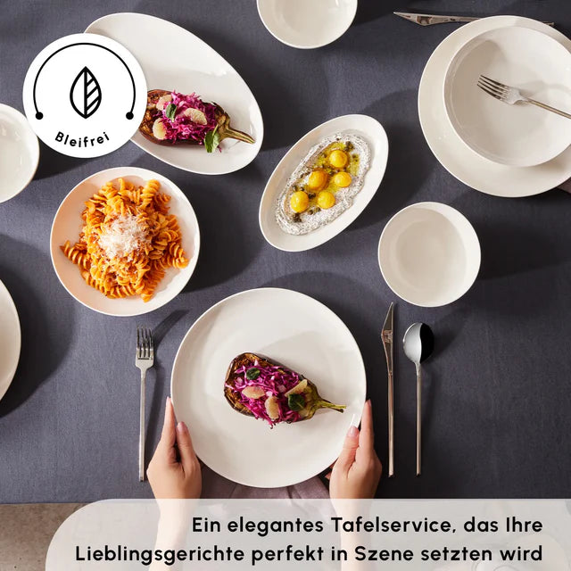 Karaca Allure 41 teiliges Tafelservice für 12 Personen