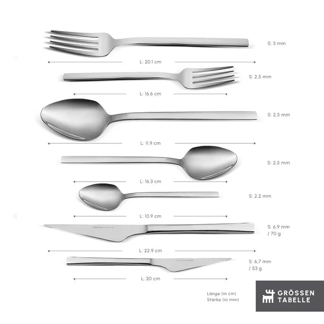 Karaca Elegance Sedir 84 teiliges Besteckset für 12 Personen