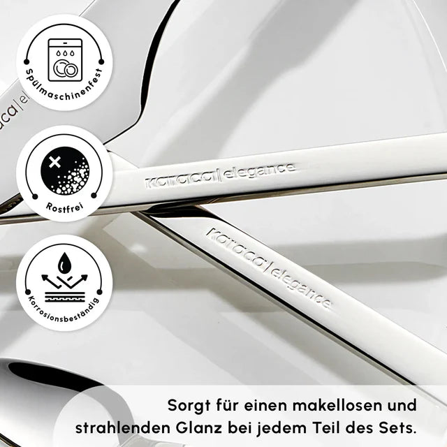 Karaca Elegance Sedir 84 teiliges Besteckset für 12 Personen