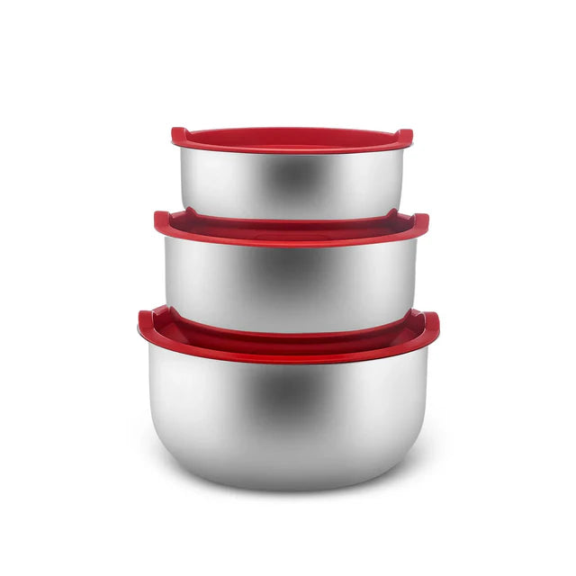 Karaca Pisir&Sakla Induktions Stahl Kochgeschirr Set mit Vorratsbehälter, 13 Teilig