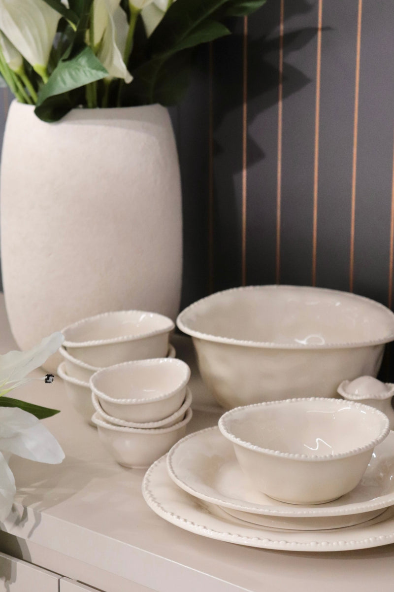 Pearls Beige Komplett Set 64 teilig für 6 Personen
