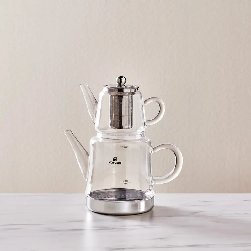 Karaca Dora Glas Teekanne Set induktionsgeeignet