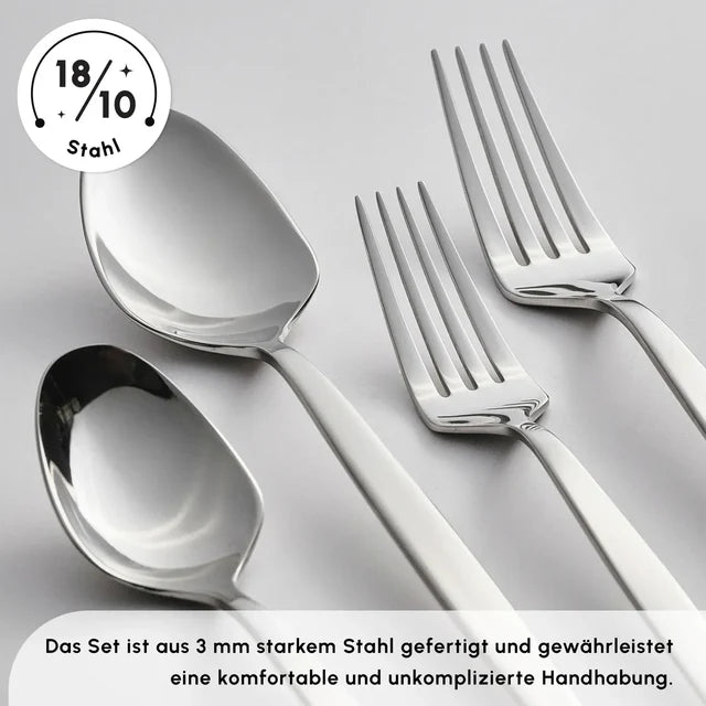 Karaca Elegance New Thor 84 teiliges Besteckset für 12 Personen