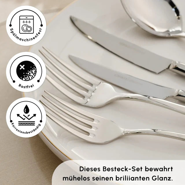 Karaca Novara 84 teiliges Besteckset für 12 Personen
