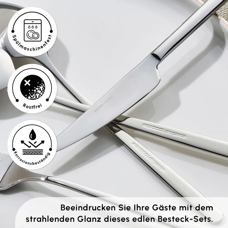Karaca Boreas 60 teiliges Besteckset für 12 Personen