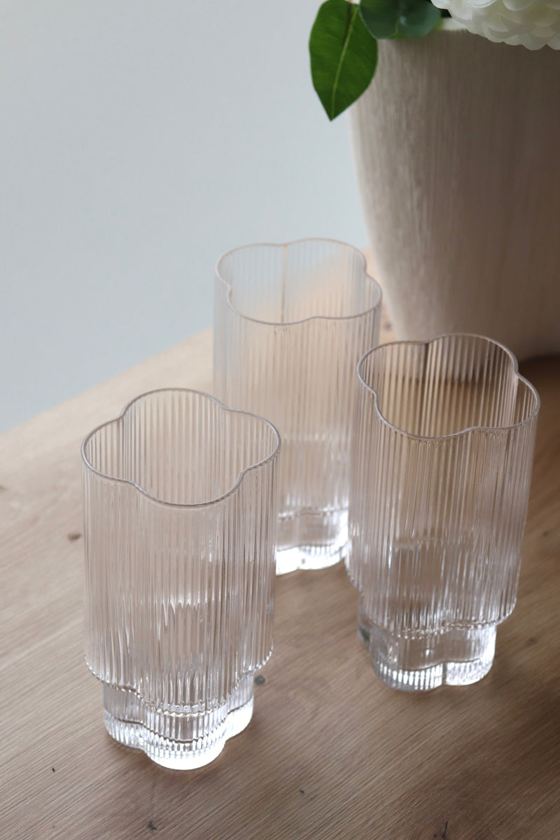 Clover Trinkglas Set 6 teilig 14cm — Alim Home