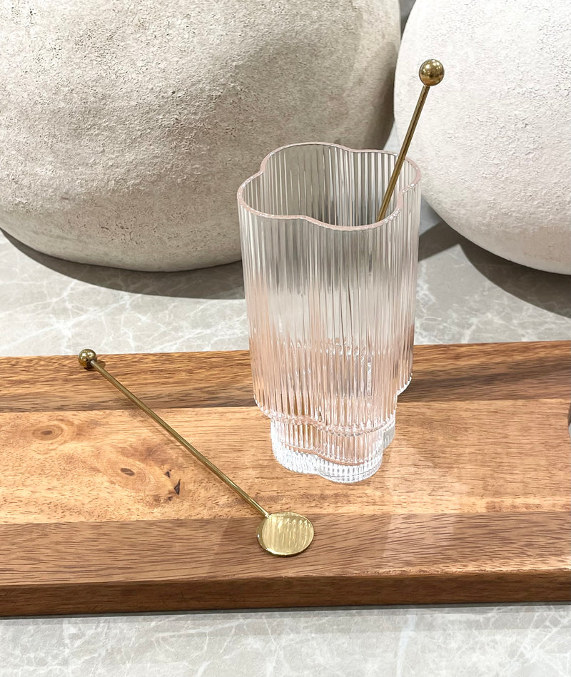 6 Stück Lattelöffel Goldfarben