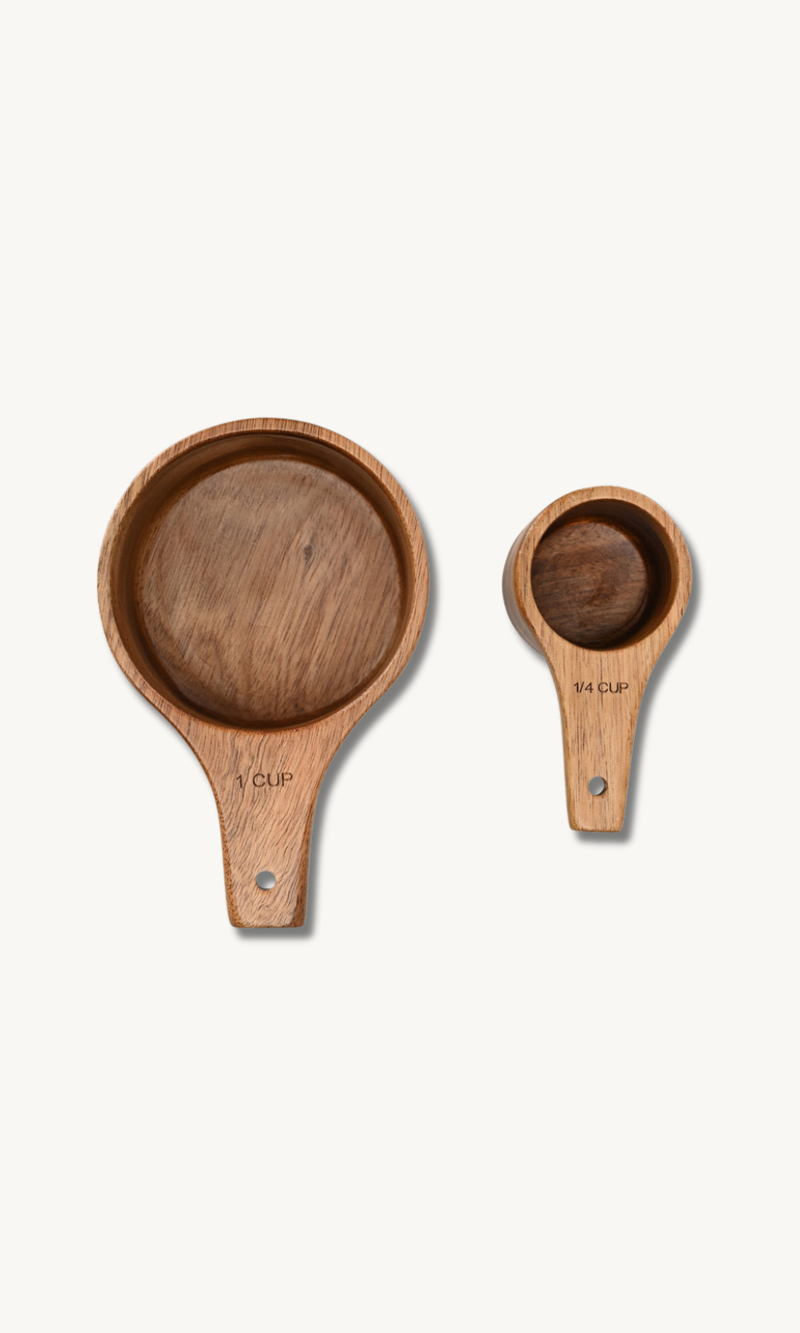 Messlöffel Set aus Akazie 2-teilig