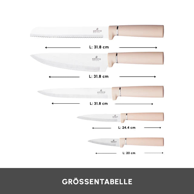 Karaca Chef's Harmony Messerset und Schneidebrettset