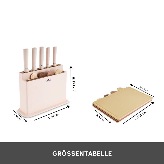 Karaca Chef's Harmony Messerset und Schneidebrettset