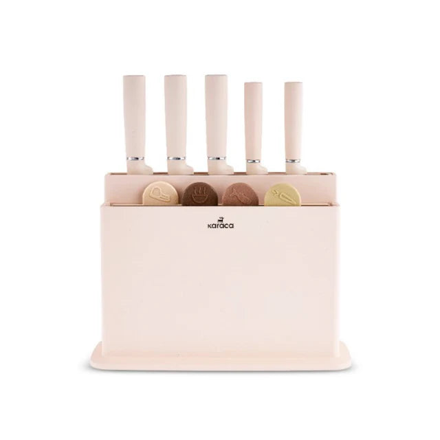 Karaca Chef's Harmony Messerset und Schneidebrettset
