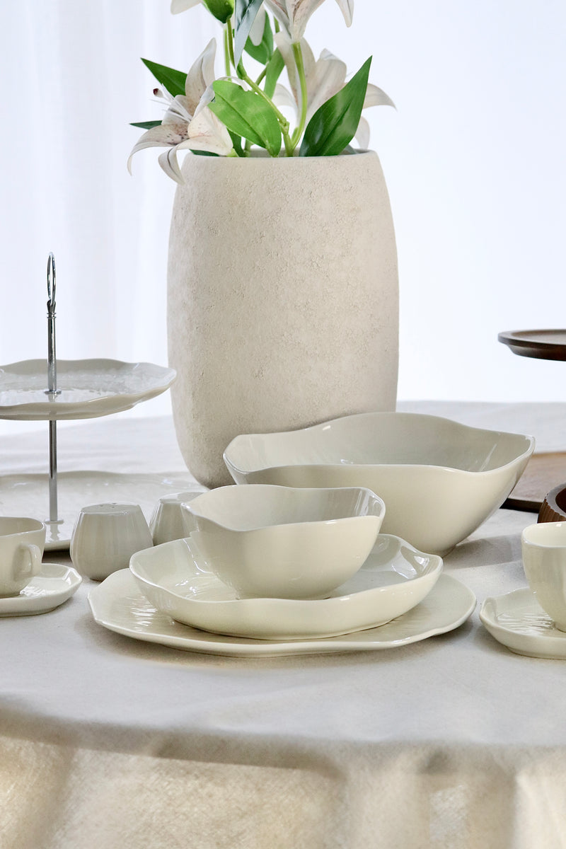 Cermico Beige Komplett Set 71 teilig für 6 Personen